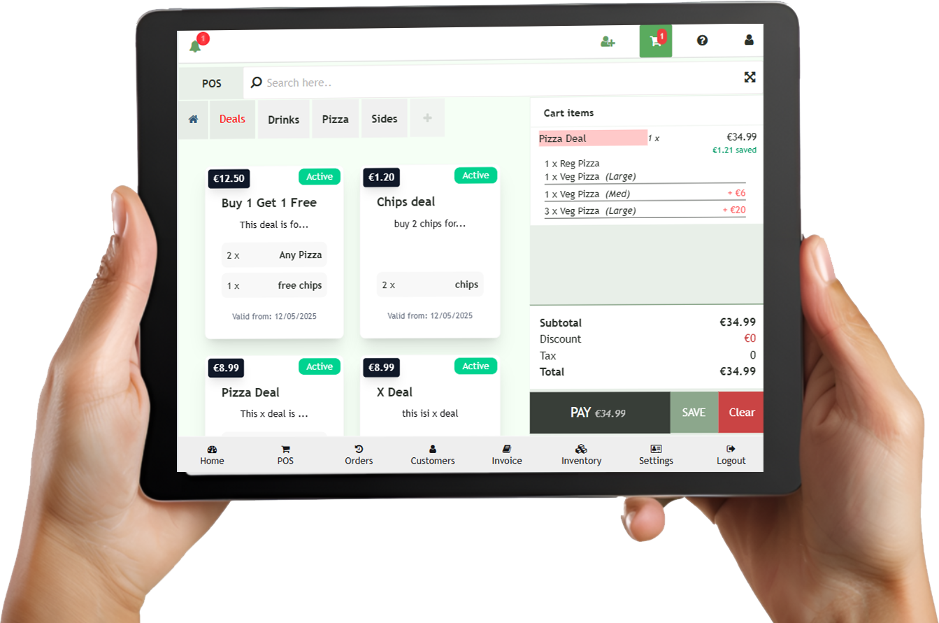 Ebmbook Mobile POS Screenshot